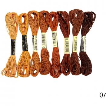 8Pcs Multicolor Anchor Similar Thread Embroidery Floss Kit