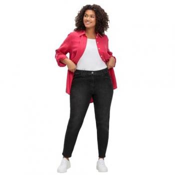 Sheego Stretch‑Jeans Damen – Größe 40 (Schwarz Denim)