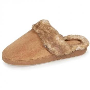 Isotoner Chaussons mules recyclées Femme Camel camel 40