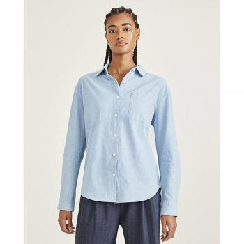 Dockers Camicia A Maniche Lunghe Originale Z3995 Light Indig S