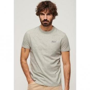 Superdry Essentials Rundhalsshirt in Seidengrau - S