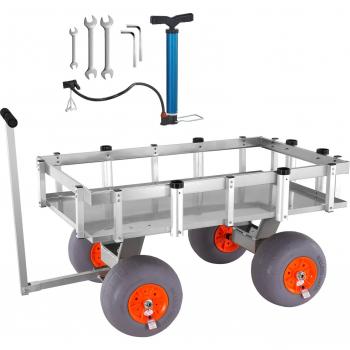 500 Lbs Capacity Heavy-Duty Steel Pier Wagon