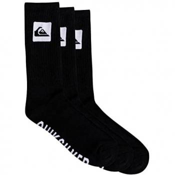 Calcetines Quiksilver Quik (3 pares) Negro y Blanco