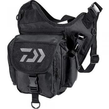 Unisex Daiwa Street Waist Bag – Black, 21×10×24 cm