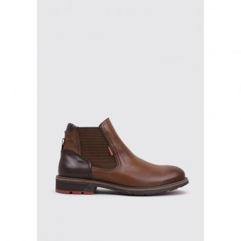Chelsea de cuero F1343 Camel para hombres