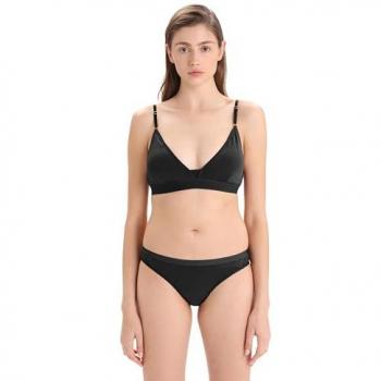 Soutien-gorge Icebreaker Siren Femme Noir - L