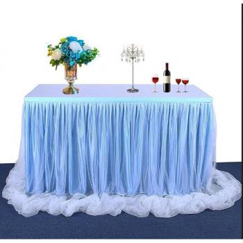 6ft Tulle Table Skirt for Weddings