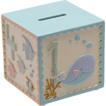 Petit Cheri Resin Sea Cube Coin Bank
