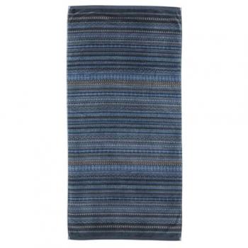 Pip Studio Duschtuch „Geometric Print“ – 70 × 140 cm, Baumwolle, Dark Blue