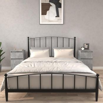Vidaxl Bedside Cabinets Set of 2 Concrete Grey 40x35x70 cm