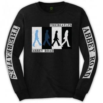 The Beatles Unisex Adult Abbey Road Colors Crossing Long-Sleeved T-Shirt