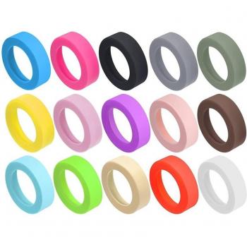 30 Pcs Heat Resistant Silicone Cup Mats - 2.6 Inch Non-Slip Coasters - 15 Colors