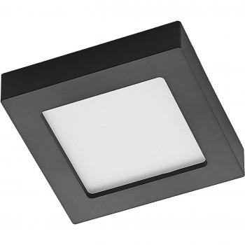 Prios Alette Dimmable Ceiling Light, Black, 12W