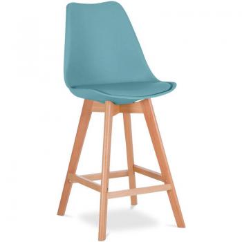 Taburete Escandinavo Denisse - Diseño con Patas de Madera