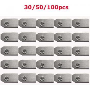 Husqvarna Automower 0.75mm Stainless Steel Blade Replacement + Screw Parts (30/50/100 pcs)
