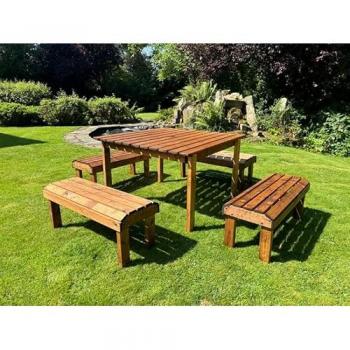 Charles Taylor Knights 8 Seater Table Set, Dimensions: W1700 D1600 H800, Weight: 84kg