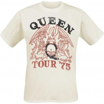 Camisa Queen Tour 75 Crest Hombre XXL en Color Crudo