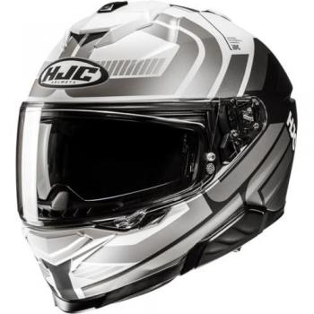 HJC i71 Viz Casque Intégral Noir Gris Blanc XS 54 55