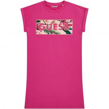 Robe t-shirt bébé fille Guess Stretch Terry – version rose