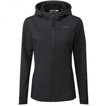 TOG24 Women's Keld Softshell Hoodie - Black (Size 22 UK)