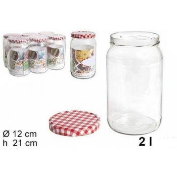 Taza y Botella de Cristal Traesio – Juego de 6 unidades 2 Lts