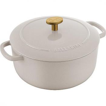 Casseruola in ghisa smaltata BALLARINI Bellamonte 20 cm avorio
