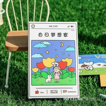 30 Sheets Hand Painted Watercolor Greeting Cards