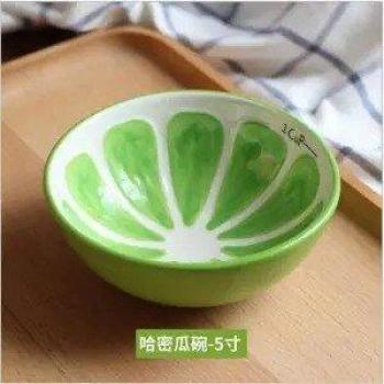 5 Inch Watermelon Fruit Bowl - Ceramic Dining Table Decor