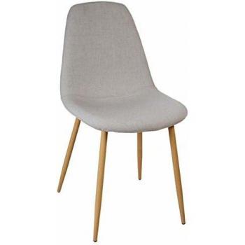 Chaise Design Scandinave Roka - Gris Clair
