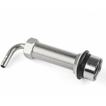 RVS Biertap Elleboog met 8Mm Aansluiting