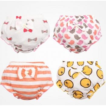4-Pack Summer Cotton Underwear for Baby Girls