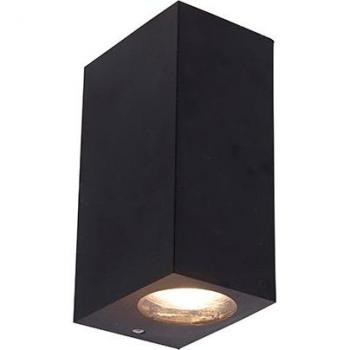 Applique nera in plastica con lampadine smart GU10 - BALENO II