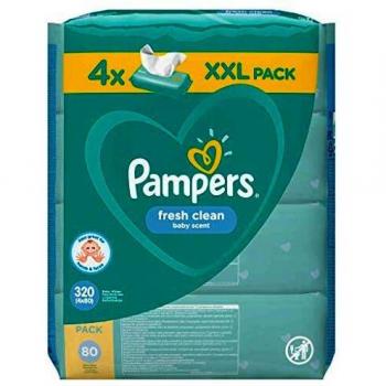 Pampers Fresh Clean Wet Wipes for Kids for Sensitive Skin 4x80 pc
