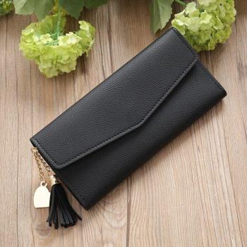 JIULIN Women's Hasp Wallet - Leather Card Bag in 5 Colors