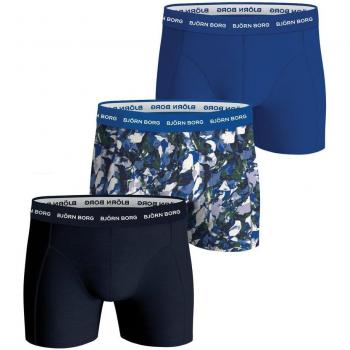 Borg LeafPrint Triple Boxer Set – XL (Blue/Navy/Black)