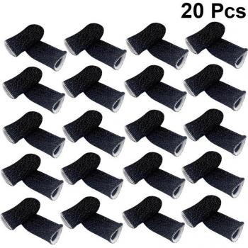 20 Pcs Elastic Anti-Sweat Finger Sleeves for Touch Devices
