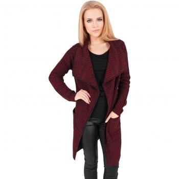Urban Classics Mantel Knitted Long Cape - Abrigo Mujer, Multicolor