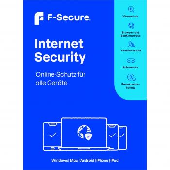 F‑Secure Internet Security 2025 (5‑Device, 1‑Year Subscription)