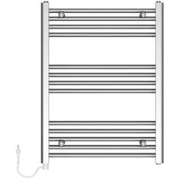 Toalheiro de Vidro com Luz LED 80x60cm 300W