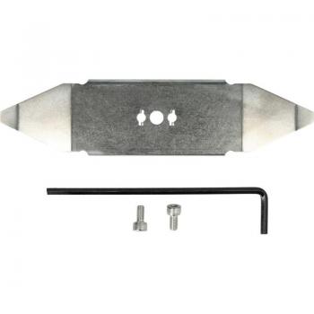 Lame compatible Wolf Garten pour tondeuse - Rechange en acier inoxydable, argenté