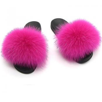 Toboganes Confort de Piel para Mujer Rojo 40-41