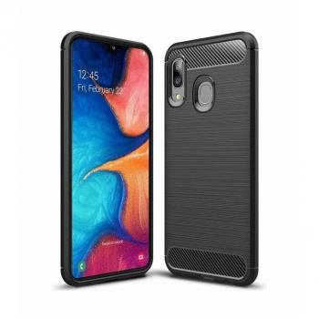 Custodia Carbonio Nera per Samsung Galaxy A20E