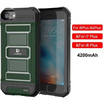 FLOVEME External Battery Charger Case for iPhone 6/6S/7/8 Plus - 3000/4200mAh