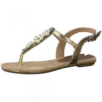 Sandalette Marco Tozzi Riemchen dorée 39
