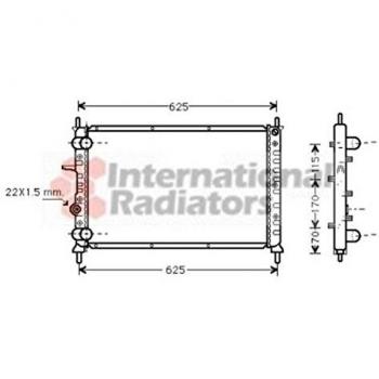 Van Wezel 17002188 Radiatore motore