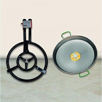 Paellera Gas Butano Belseher 2 Fuegos 40 cm + 43 cm