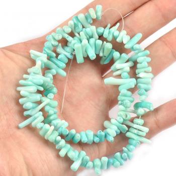 Natural Coral Staining Shell Beads 45cm for DIY Jewelry