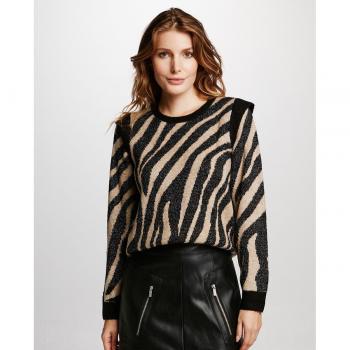Top Glitter Knit Mujer Visparkle L/S