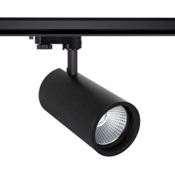 Projecteur LED D'Angelo 40W Noir CRI90 Rail Triphasé Blanc Froid