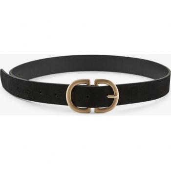 Cinturón de ante marrón para mujer